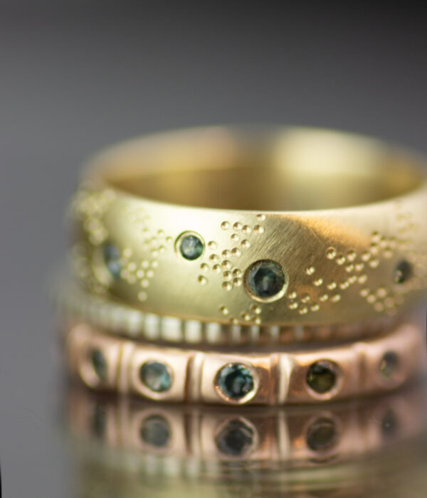 Galaxy Gold Comfort Fit Wedding Band - Image 8