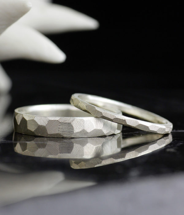 mm  mm white gold faceted set