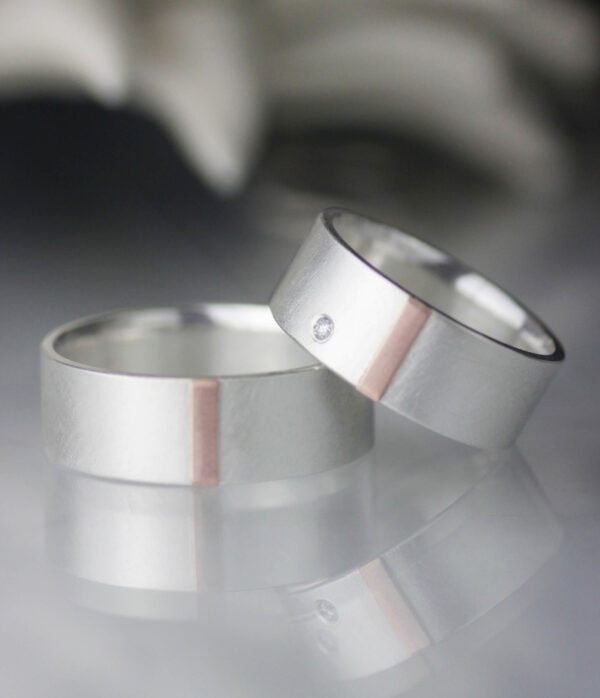 rose gold tab hers hers set