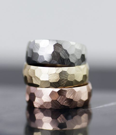 faceted bands comparison photo