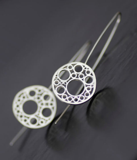 mitochondria earrings long