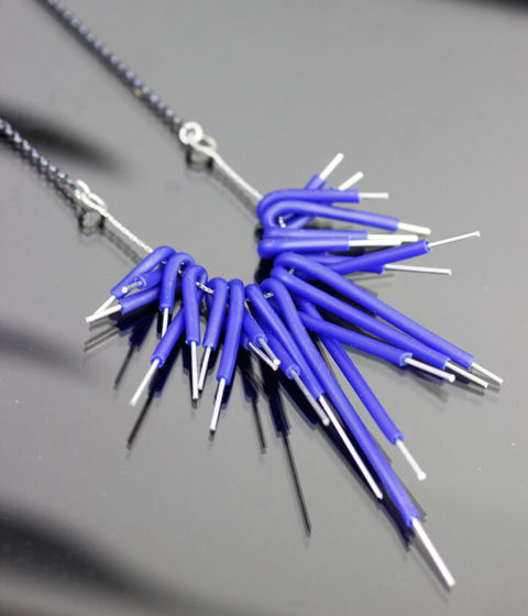 cobalt fireworks necklace