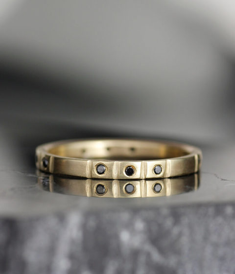 lines and gaps black diamond band