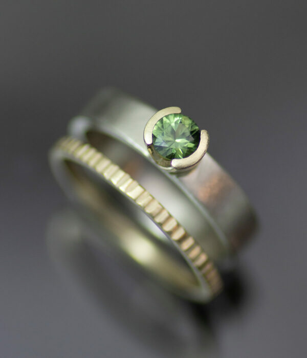 custom green sapphire e