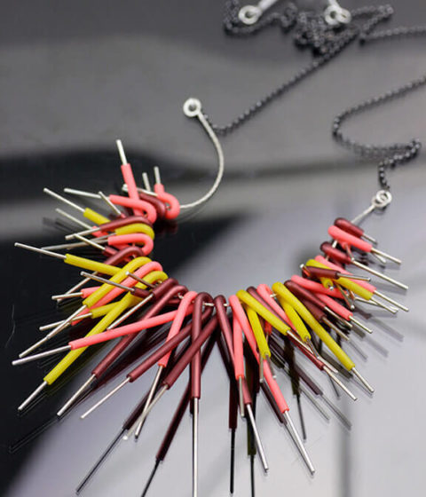 multi colored fireworks necklace