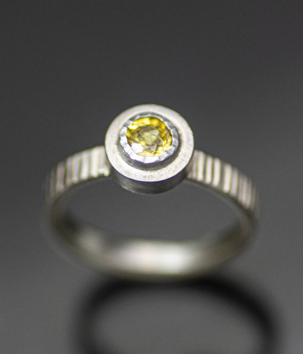 sun breaker yellow sapphire engagement ring
