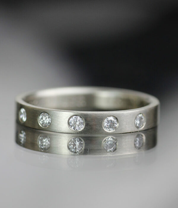 mm flush set half eternity band