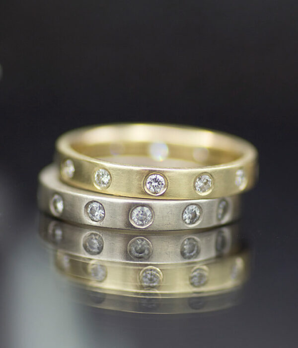 mm white or yellow gold eternity