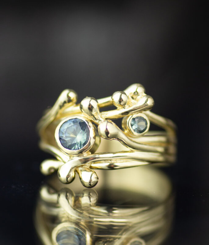 Coloured Stone Engagement Rings — Sara Handmade Jewellery