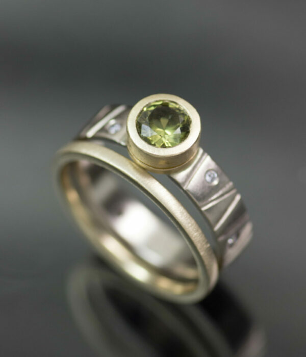 green sapphire bark band