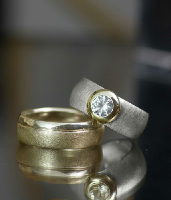 two textures set mixed metals
