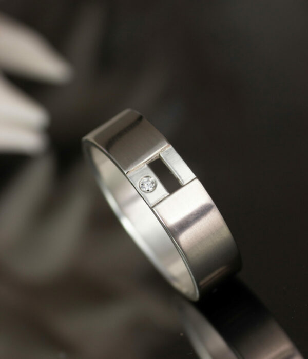 white silver mixed metals gap band
