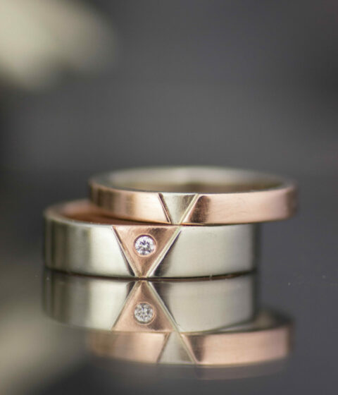 mm mm la vie on rose burnished set