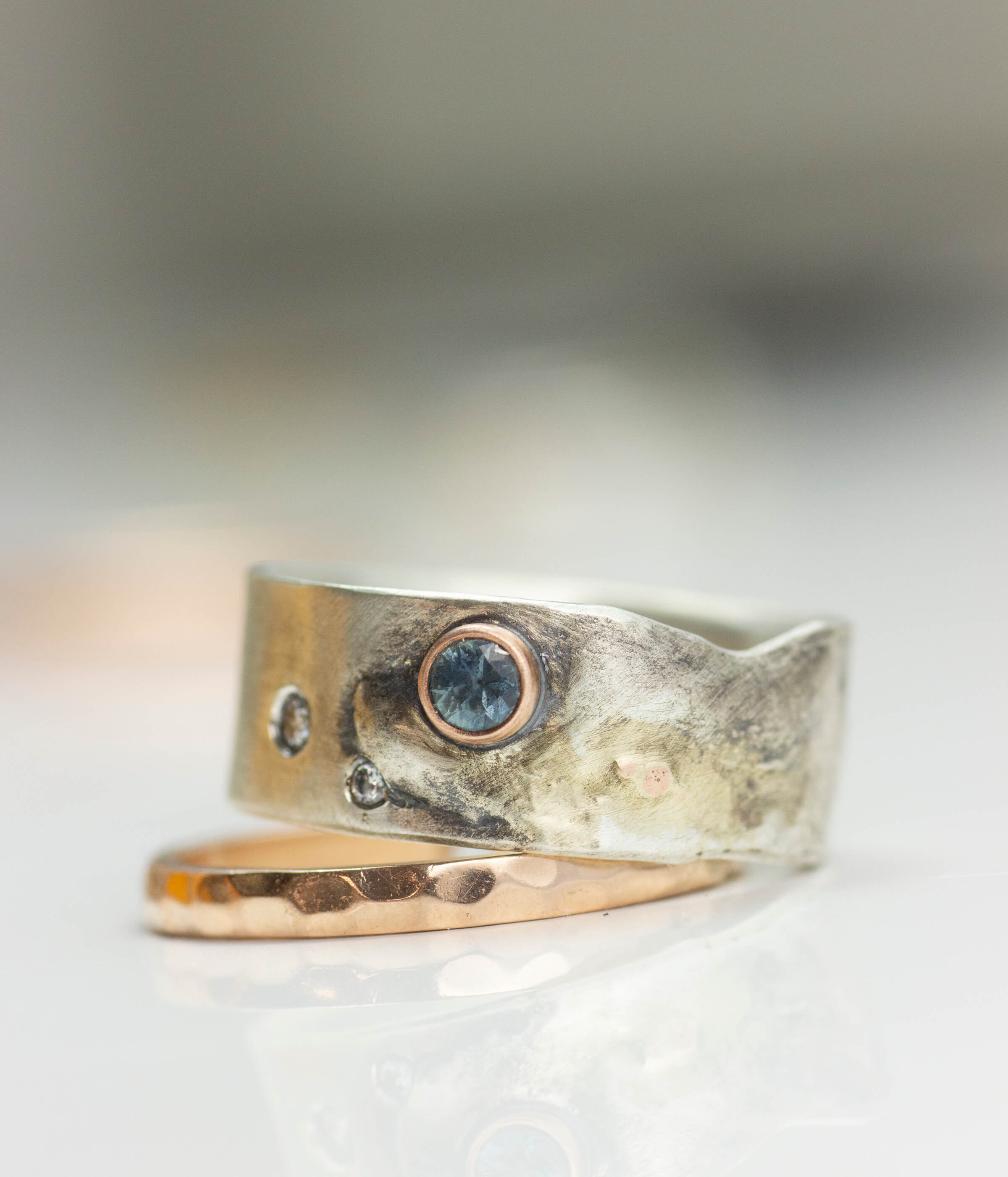 shadows of venus rose gold on white