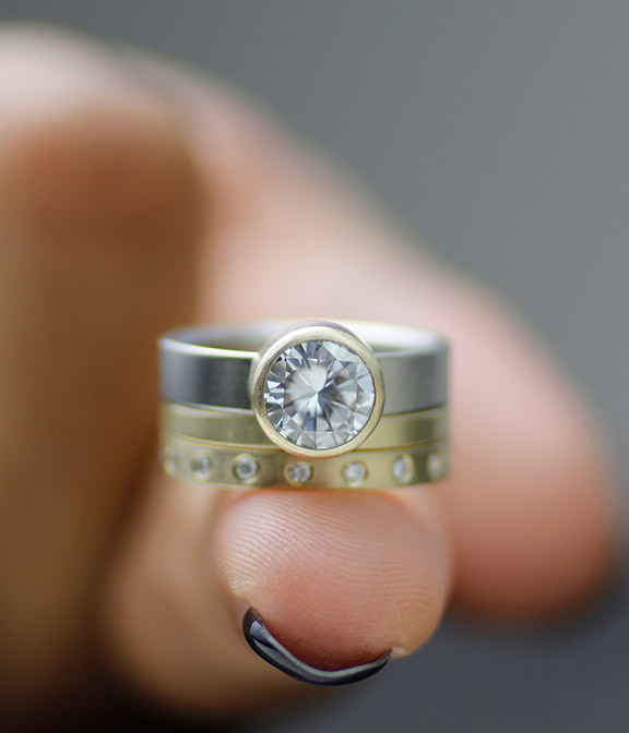 Custom Wedding Band in Gold - Gardens of the Sun | Ethical Jewelry