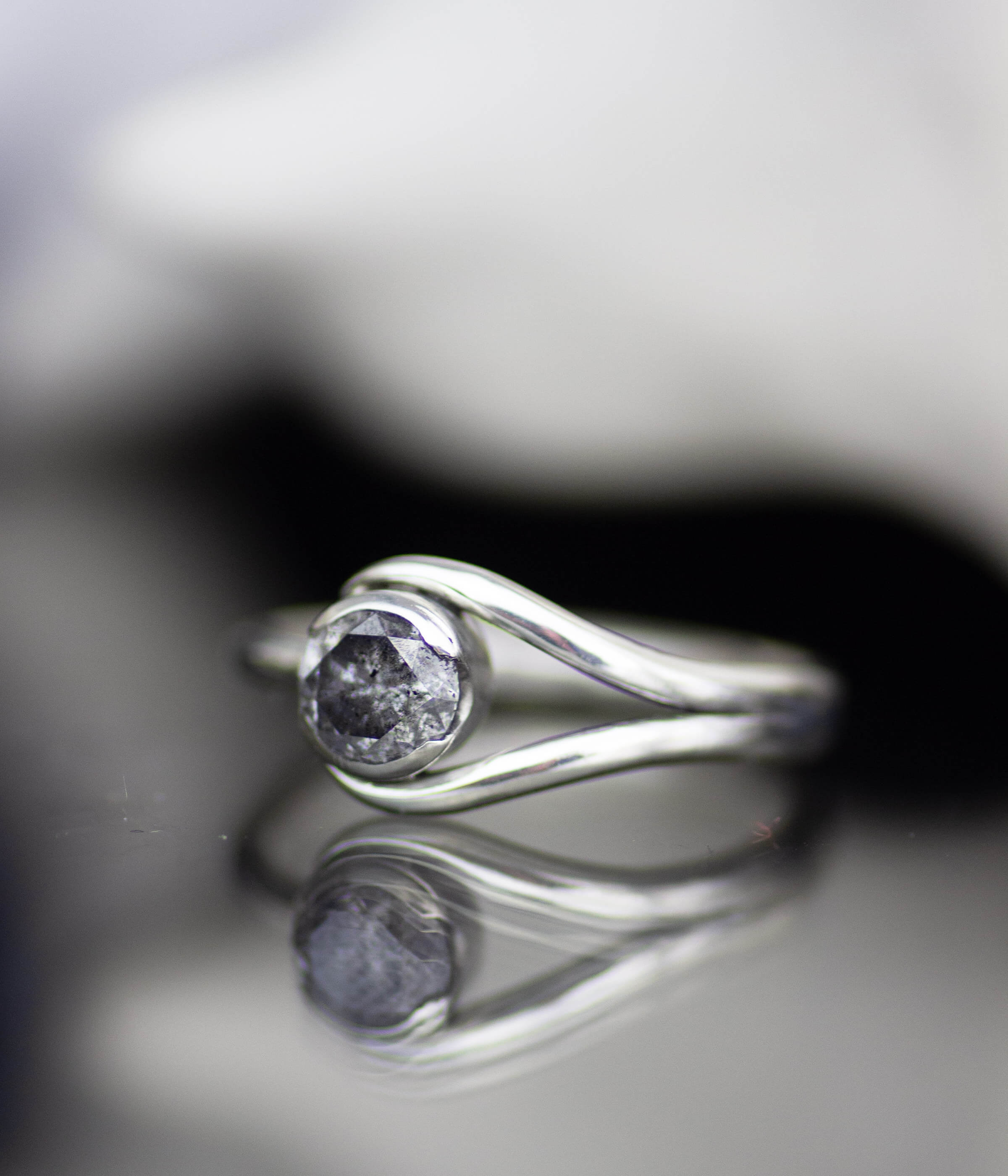 Modern Pave Diamond Engagement Ring #105711 - Seattle Bellevue | Joseph  Jewelry