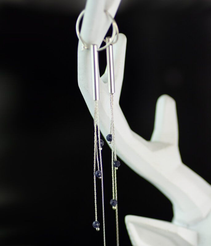 Gemstone Jellyfish Ruby Shoulder Duster Earrings - Image 5