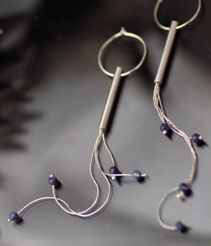 Gemstone Jellyfish Ruby Shoulder Duster Earrings - Image 3