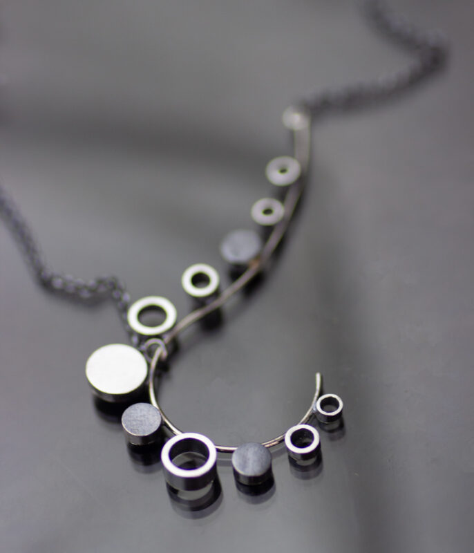 Geo Wave Modern Art Necklace