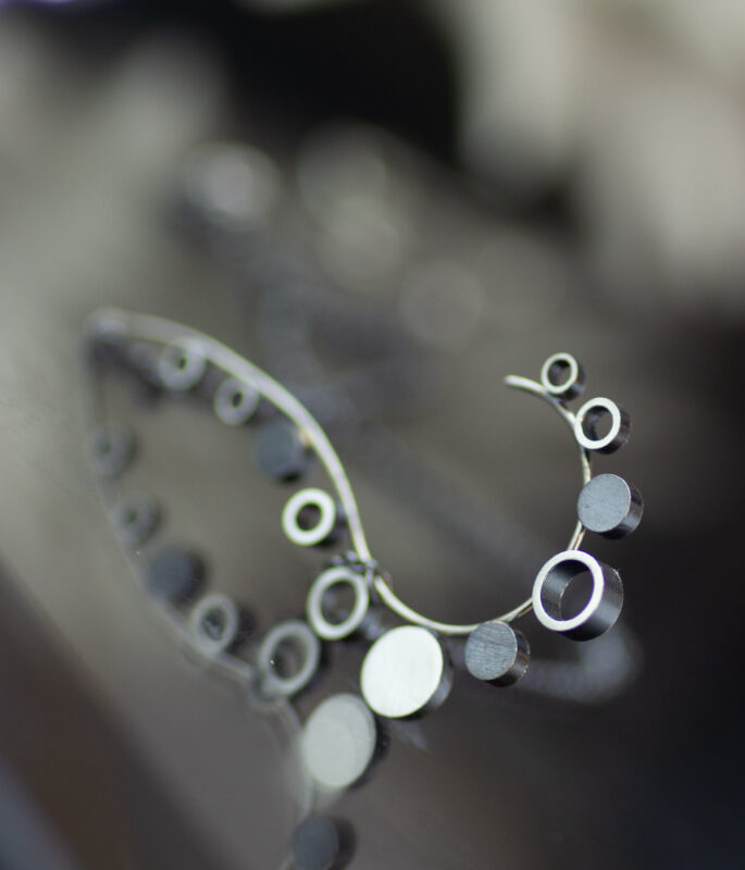 Geo Wave Modern Art Necklace - Image 2