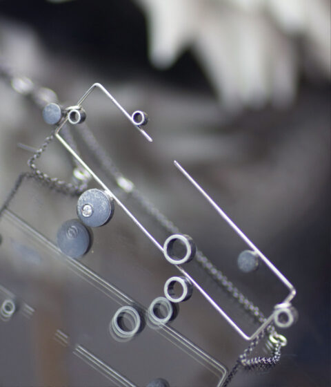 Polyphonic Planets Diamond Art Necklace