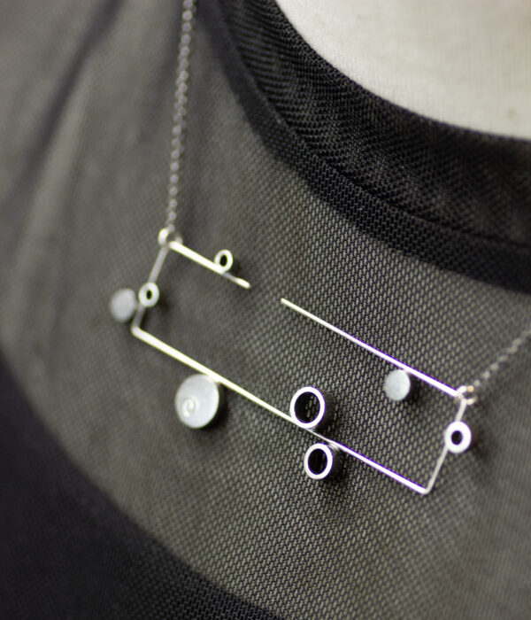 Polyphonic Planets Diamond Art Necklace - Image 6