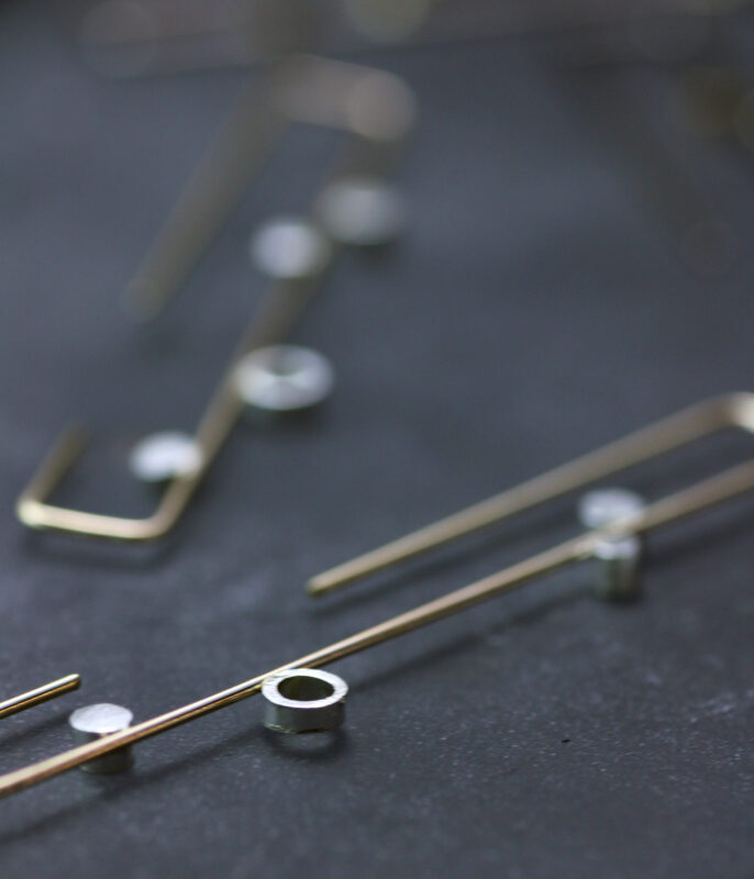 Gold Dew Minimalist Threader Earrings - Image 8