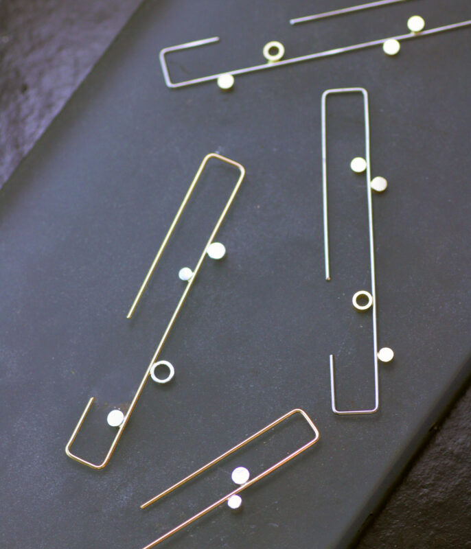 Gold Dew Minimalist Threader Earrings - Image 7