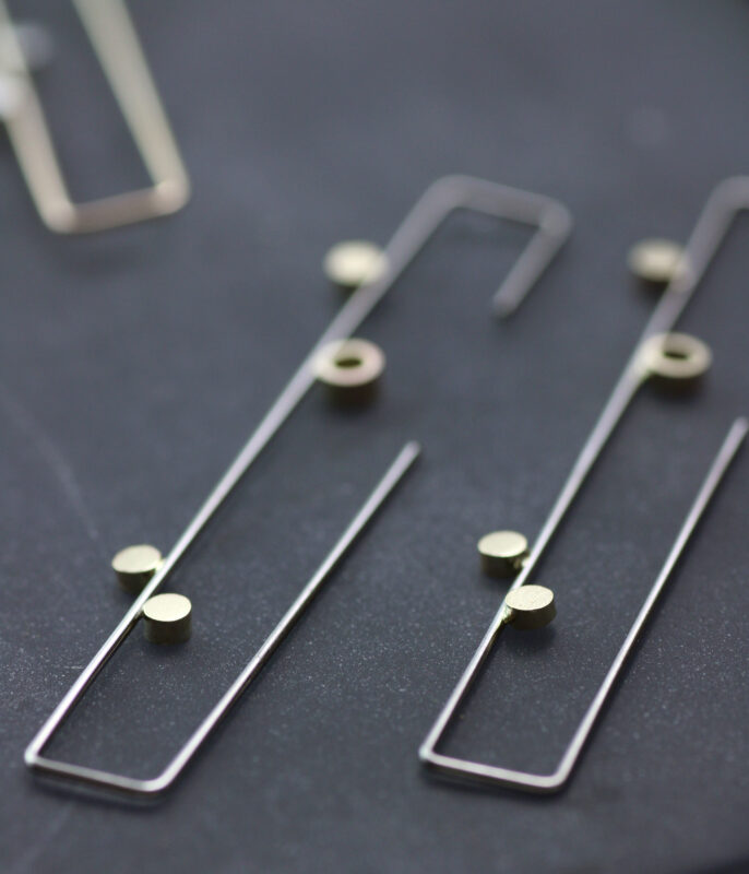 Gold Dew Minimalist Threader Earrings - Image 6